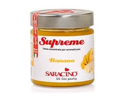 saracino natural highly concentrated food flavouring gel banana 1kg and 200g