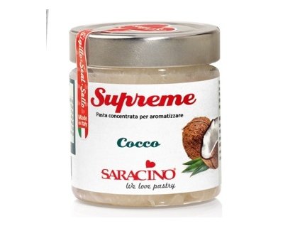 saracino natural highly concentrated food flavouring gel coconut 1kg and 200g