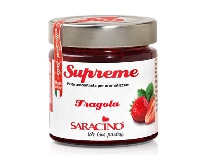 saracino natural highly concentrated food flavouring gel strawberry 1kg and 200g