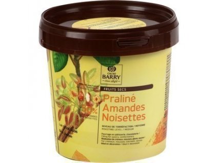 Náplň do pralinek lískový oříšek a mandle PRALINE Callebaut, 1kg