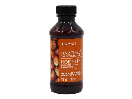 Extrakt Emulze pro pečení Lískový oříšek LorAnn, 118ml