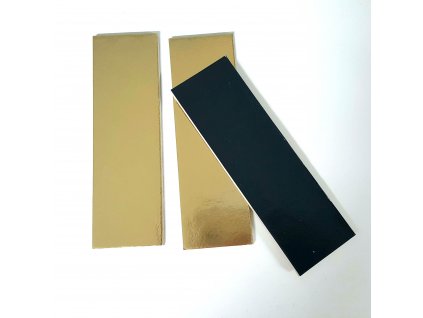 Zlatočerná podložka na minidezert, 13x4cm, 3mm