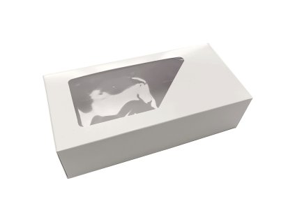 krabice na zakusky bila s okenkem 22 x 11 x 6 cm neposilame v balicich 1