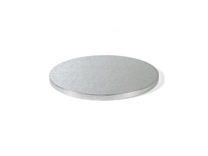 Pevná stříbrná podložka Decora, 12mm, pr. 15cm