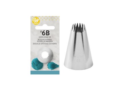 wilton open star tip 6b nozzle p621 2220 image