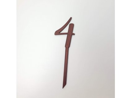 Zápich číslo 4 hnědý