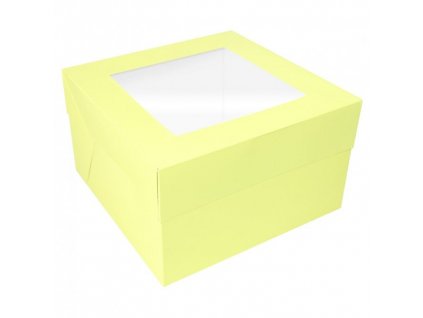 cake craft group pastel yellow cake box with window p10858 31903 medium