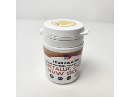 Prachová perleťová Zlatá barva - New Gold, Food Colours, 20g