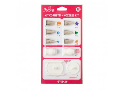Sada špiček Pink Decora, 10ks