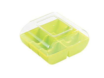 Plastový box na 6 makronek Light green, 5ks, Silikomart