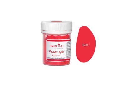 Prachová barva Red - červená, Saracino 5g