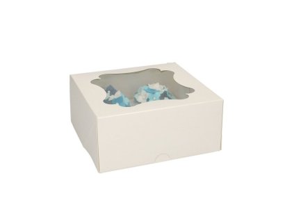 Krabice na 4 cupcakes nebo 8 mini, FunCakes, 25ks