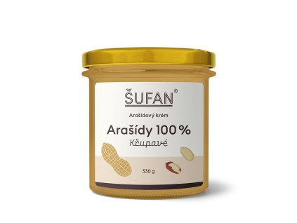 Arašídový krém 100% křupavý Šufan, 330g