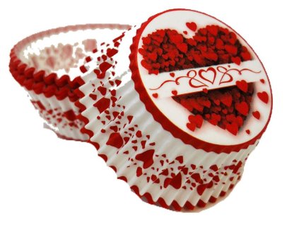 formicky na muffiny a cupcakes 50ks s motivem srdce 202202021144181452146005