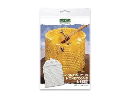 Katy Sue DM0054 ContinuousHoneycomandBees Mould jpg