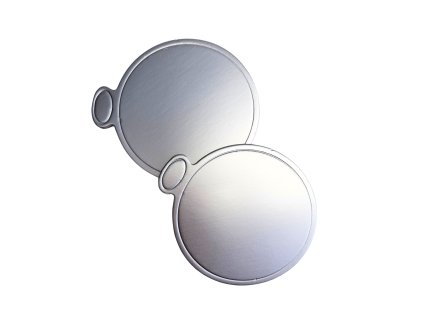 Podložka na minidezert Dekor stříbrný, pr.8cm, 25ks