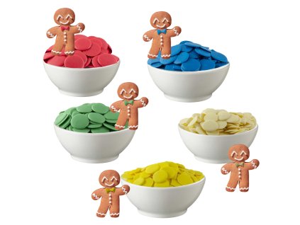 Barevné polevy Lumea Vánoce, 5x100g