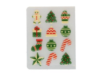 F50670 FUNCAKES CHOCOLATE DECORATIONS XMAS FIGURINES 1
