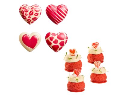 Čokoládky v blistru Lovissimo srdíčka, 8ks