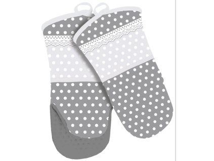 Kuchyňská rukavice se silikonovou dlaní Šedá, 1ks