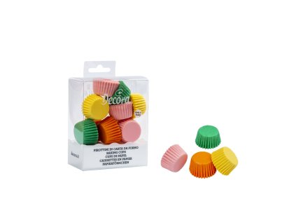 Cukrářské košíčky na pralinky barevné 27 x 17 mm Decora, 200ks