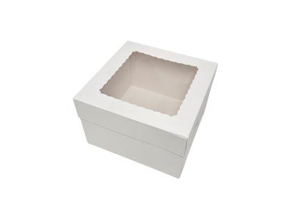 Dortová krabice bílá LKstore 20x20x13 cm, 1ks