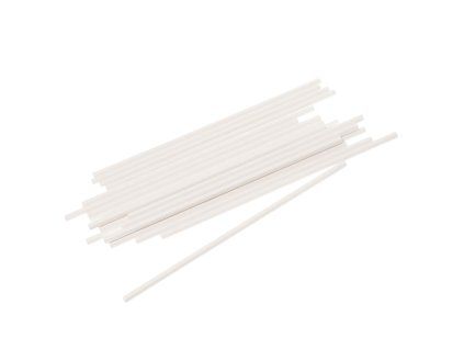 Papírové tyčinky bílé 22cm Decora, 25ks