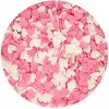 Cukrové zdobení FunCakes, Hearts Pink/White 60g