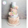 LB flower, apricot fondant logo