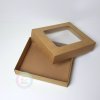 Krabička na makronky a pralinky hnědá 18 x 15 x 3,7cm