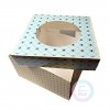Dortová krabice Béžovomodrá 21 x 21 x 12,5 cm