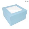 cake craft group baby blue cake box with window p10856 31974 image