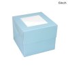 cake craft group baby blue cake box with window p10856 31972 image