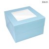 cake craft group baby blue cake box with window p10856 31973 image