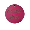 Cedulka kulatá "Hodně štěstí II." růžová