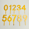 Sada plastových zlatých čísel 0-9, 10ks