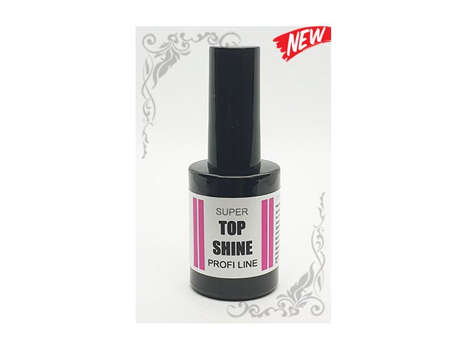 UV/LED GEL SUPER TOP SHINE/GLOSSY TOP/GLOSSY STAR Profi Line s aplikátorom