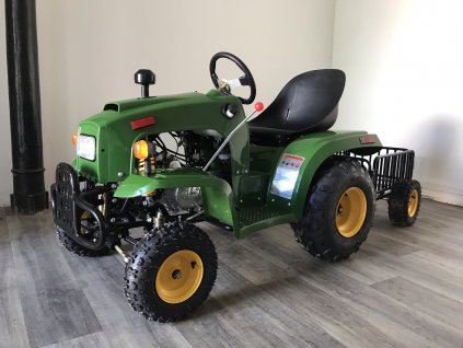 Traktor s vozíkem 110ccm zelený