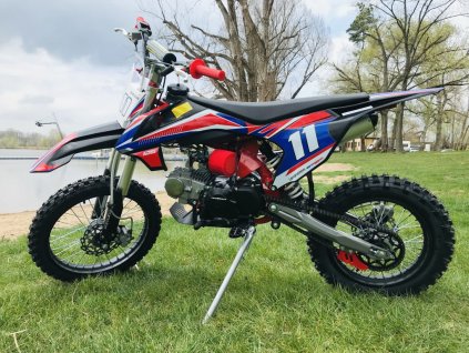 Pitbike Leramotors Shark 125ccm E-Start 4T 17/14 Červená