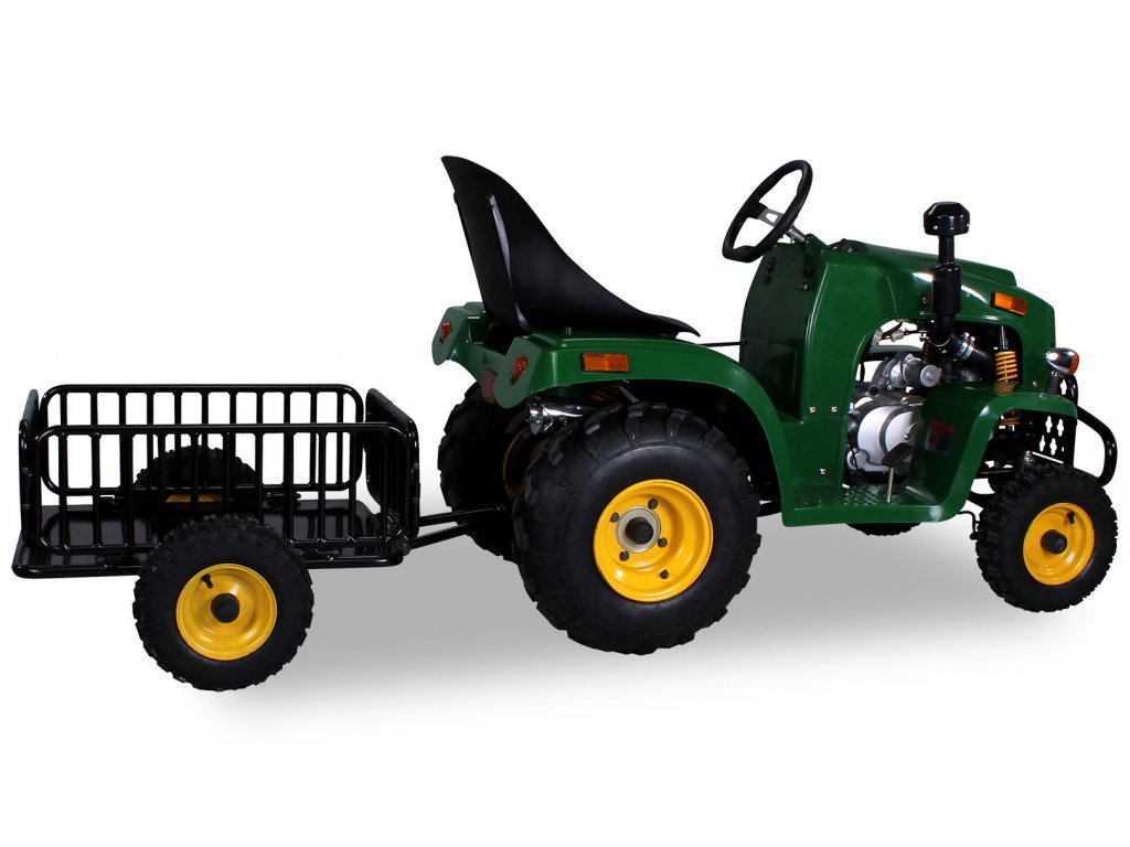 Traktor s vozíkem 110ccm zelený