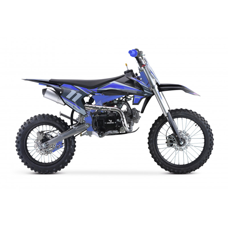 Dětská benzínová motorka Pitbike Leramotors Shark 125ccm E-Start 4T 17/14 Modrá