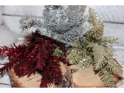 Větvička s glitry ve třech barvách