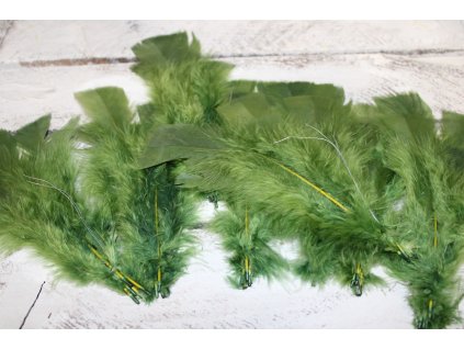 Větší peříčka barvená – jemný dotek barevné inspirace