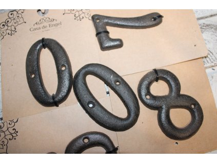 Litinové číslo - domovní čísla