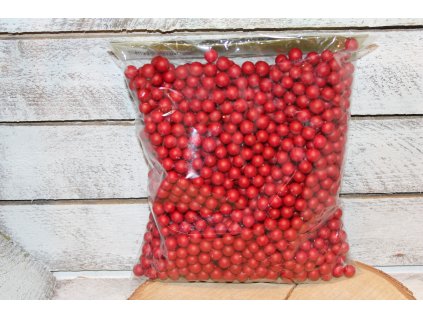 Kuličky 8-10mm v červené barvě