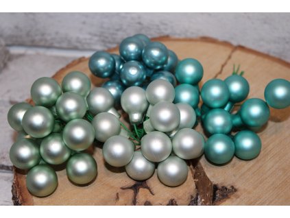 Skleněné kuličky v zelené