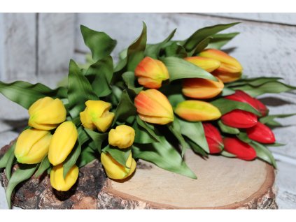 Umělé tulipány – svazek 7 poupat