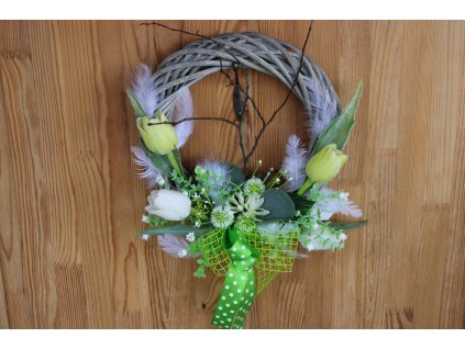 Romantický věnec s tulipány