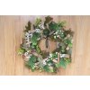 Přírodní zelený věnec s přírodními prvky – průměr 30 cm
