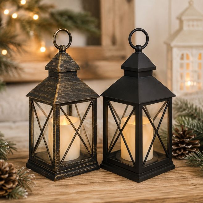✨ Krásné, útulné a za skvělou cenu! ✨ Tyhle lucerničky nás opravdu baví. 🏮🤎 Vypadají nádherně, večer díky LED svíčce...